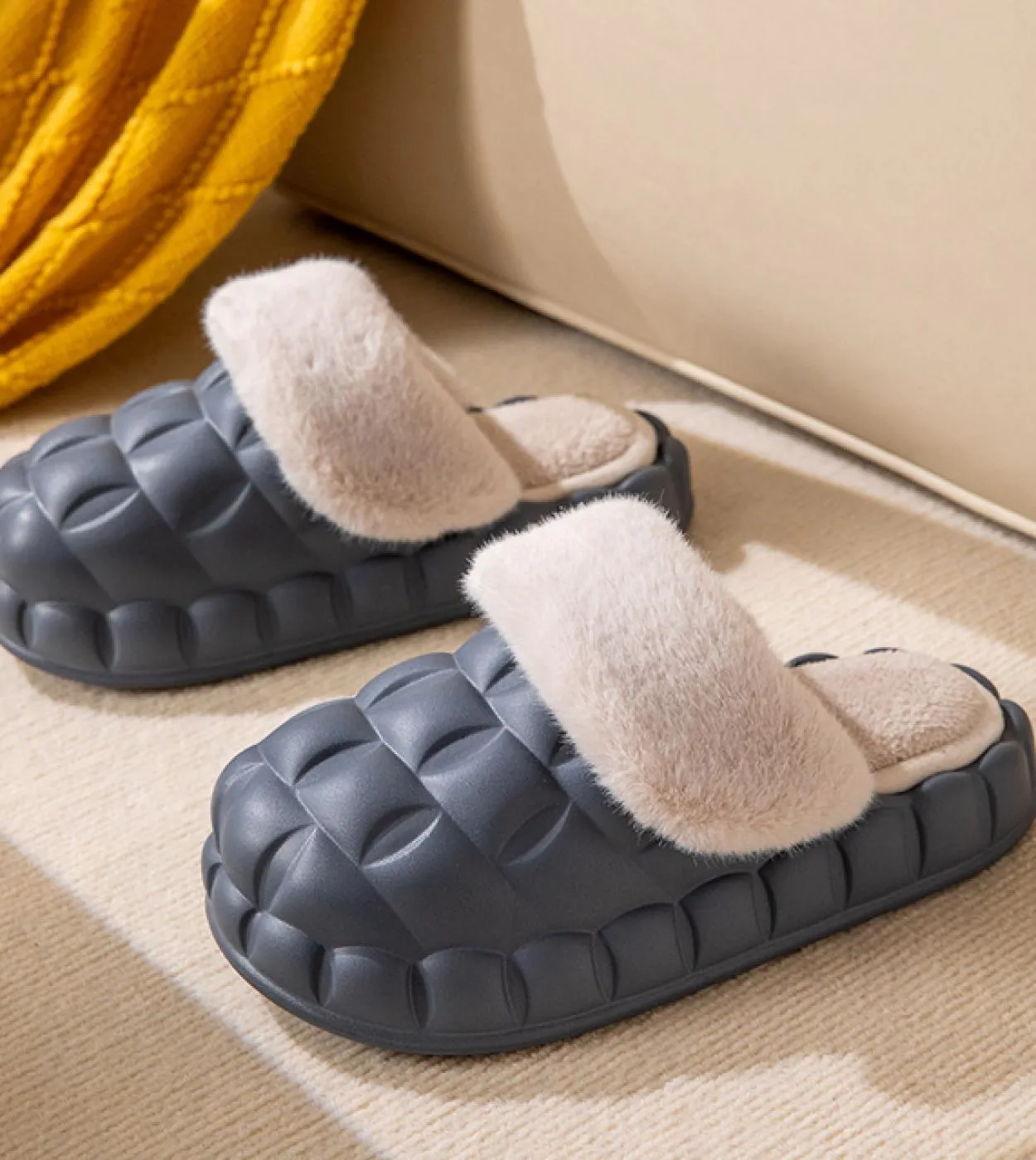 2022 nuove pantofole pantofole da casa da donna pantofole calde scarpe da casa in pelliccia invernale da donna pantofole da donn