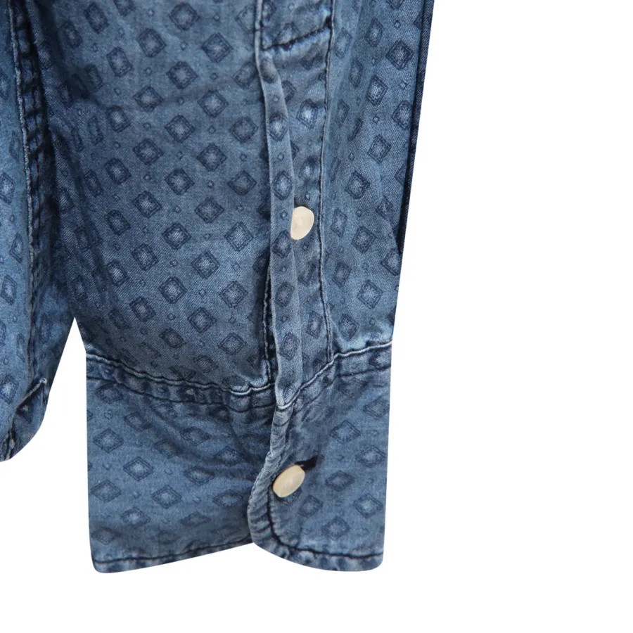 3429AR camicia uomo DEPERLU ADAM man shirt delavè blue