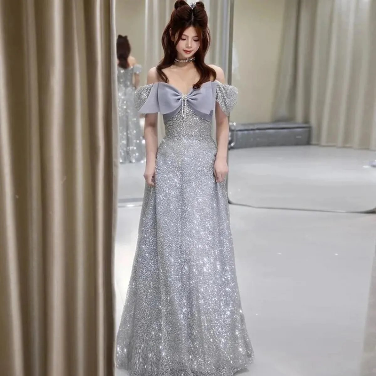 Abito da sera da donna Abito da festa di lusso 2023 per abiti da sposa Abiti lunghi per eventi speciali Abiti da ballo eleganti