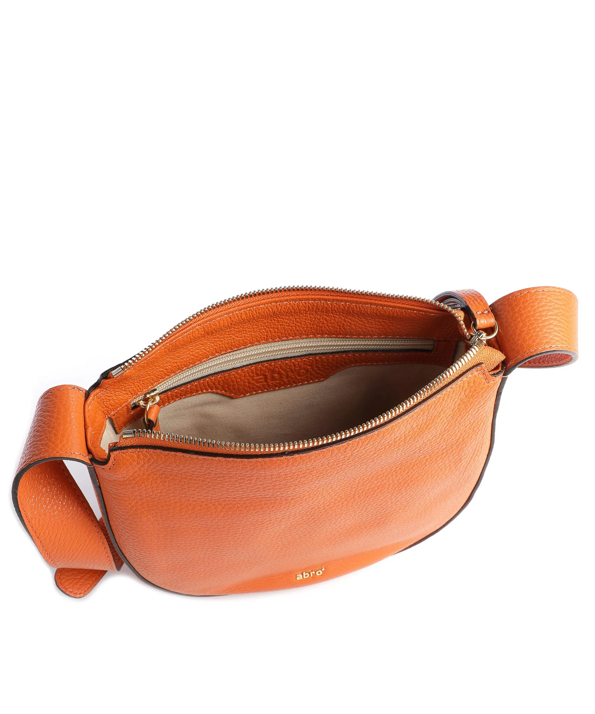  Abro Adria Lulu Borsa a tracolla pelle di vacchetta grana arancio  