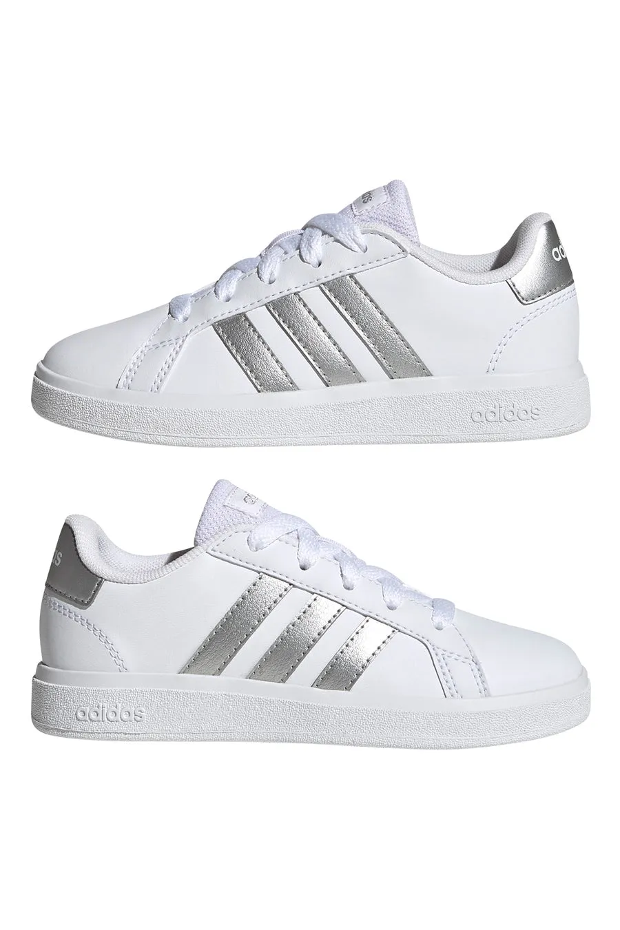   ADIDAS Sneakers Bianche e Argento da Bimbi Adidas Grand Court 2.0 K