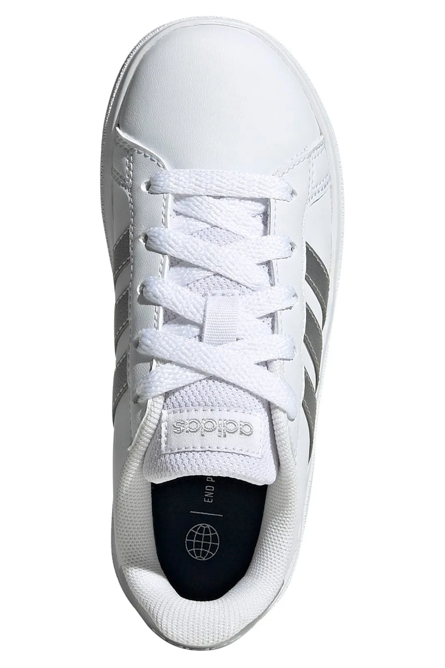   ADIDAS Sneakers Bianche e Argento da Bimbi Adidas Grand Court 2.0 K