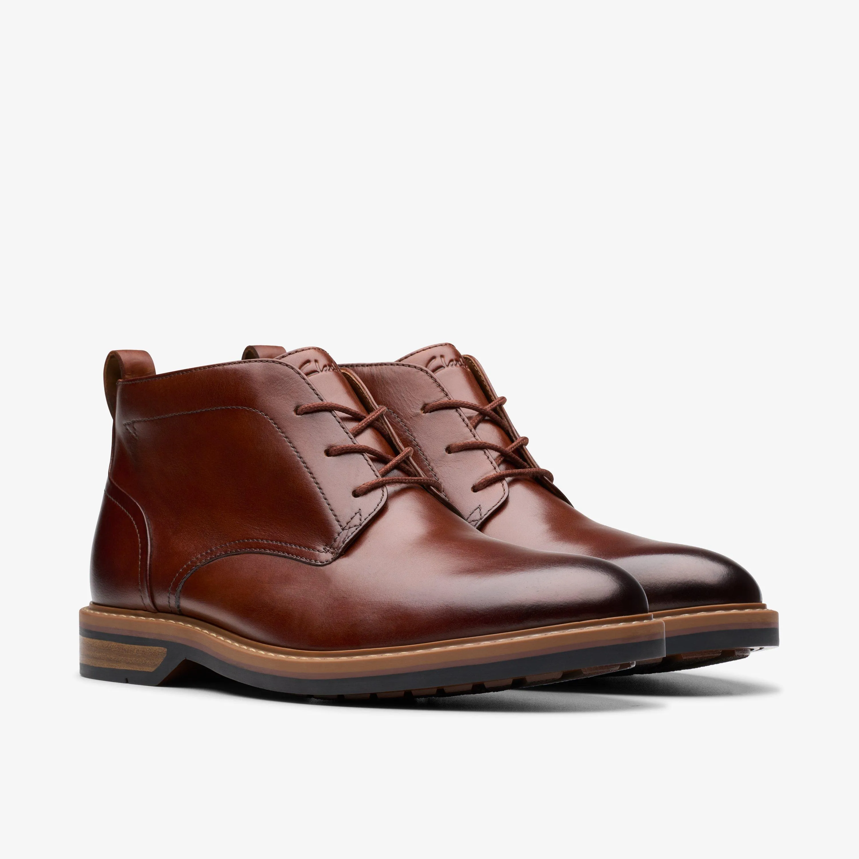 Aldwin Chukka Pelle marrone chiaro