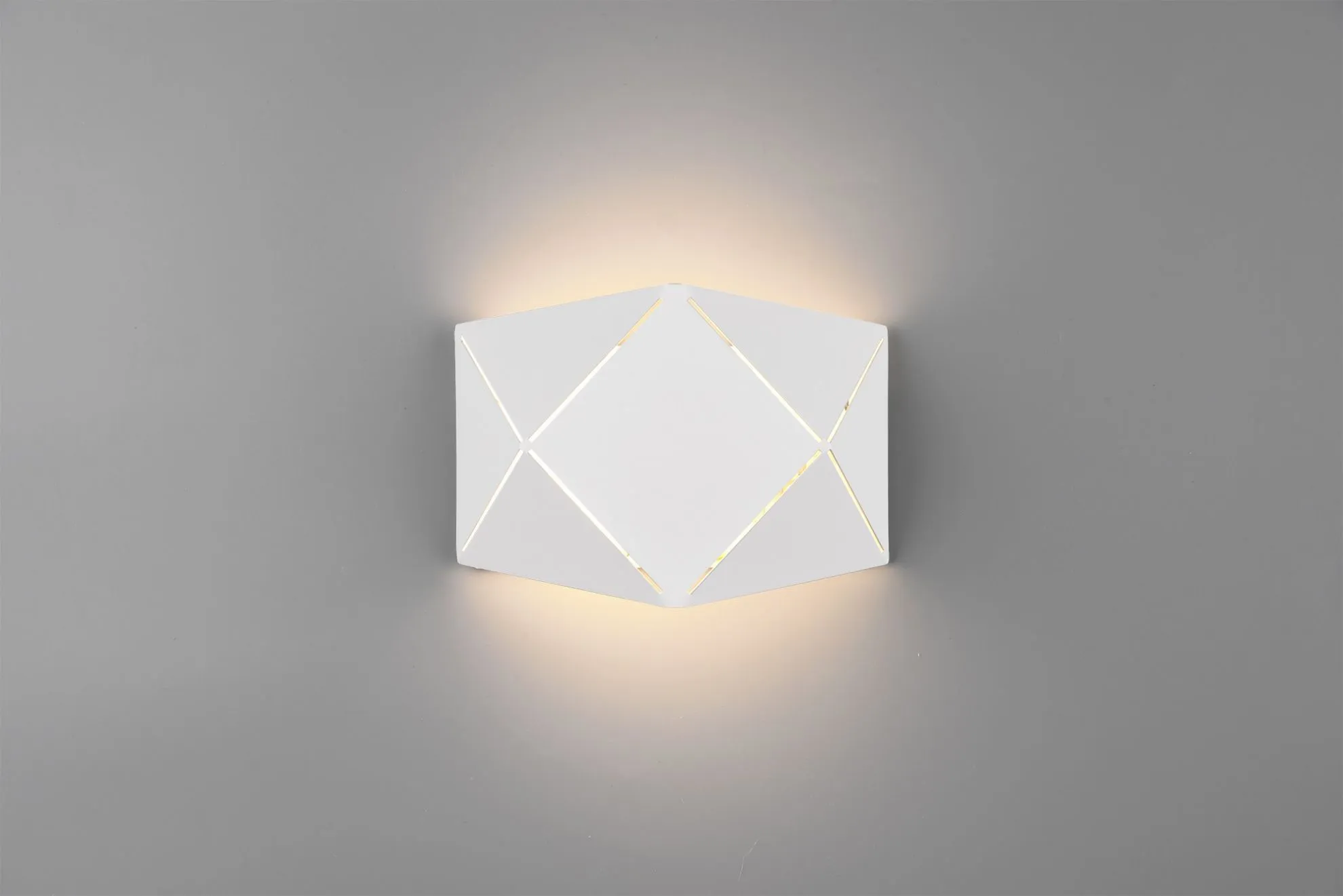 Applique Rettangolare Led Zandor Bianco Taglio Laser Trio Lighting