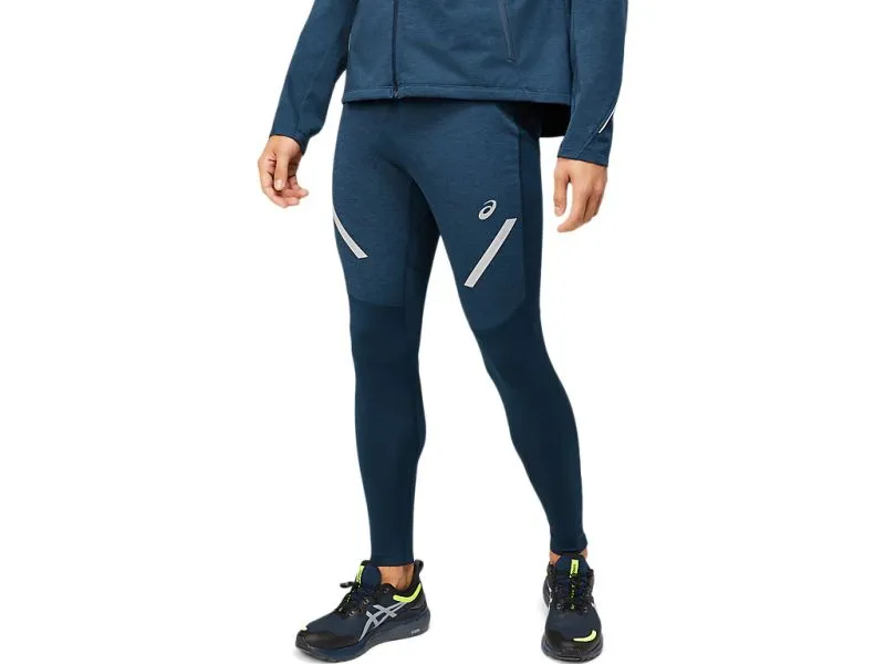 ASICS LITE-SHOW WINTER TIGHT MEN French Blue pantalone running stretch  termico da uomo