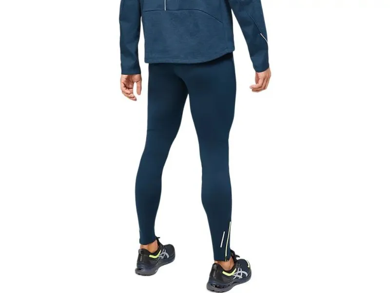 ASICS LITE-SHOW WINTER TIGHT MEN French Blue pantalone running stretch  termico da uomo