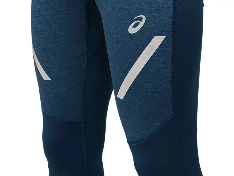ASICS LITE-SHOW WINTER TIGHT MEN French Blue pantalone running stretch  termico da uomo