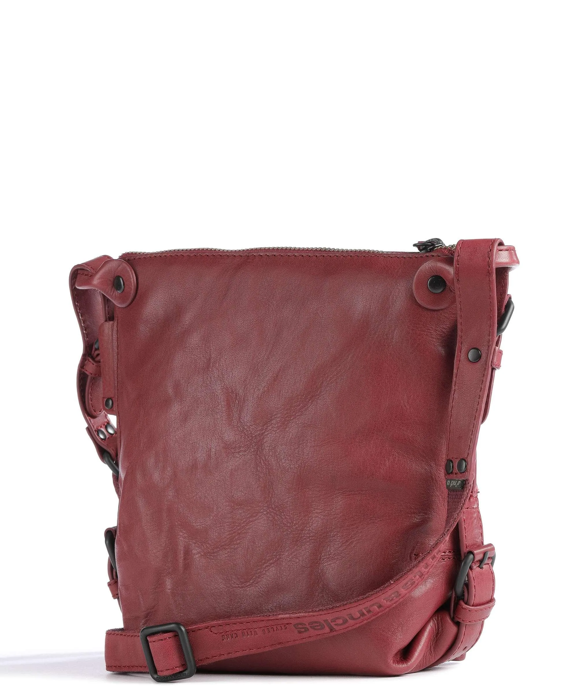  Aunts & Uncles Grandma's Luxury Club Mrs. Chocolate Cookie Borsa a tracolla pelle di vacchetta grana rosso  