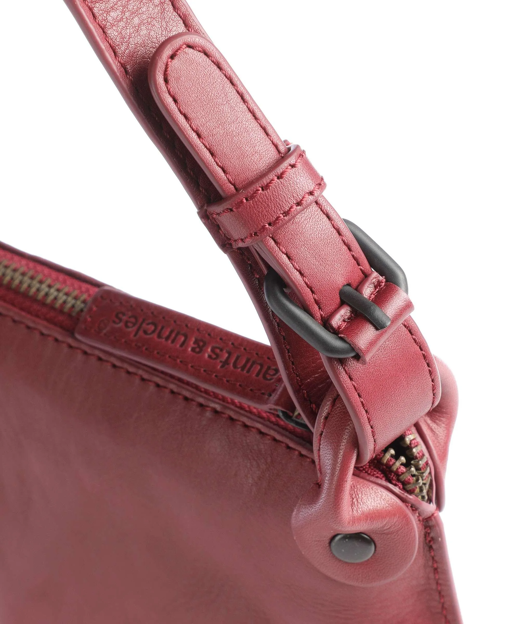  Aunts & Uncles Grandma's Luxury Club Mrs. Chocolate Cookie Borsa a tracolla pelle di vacchetta grana rosso  