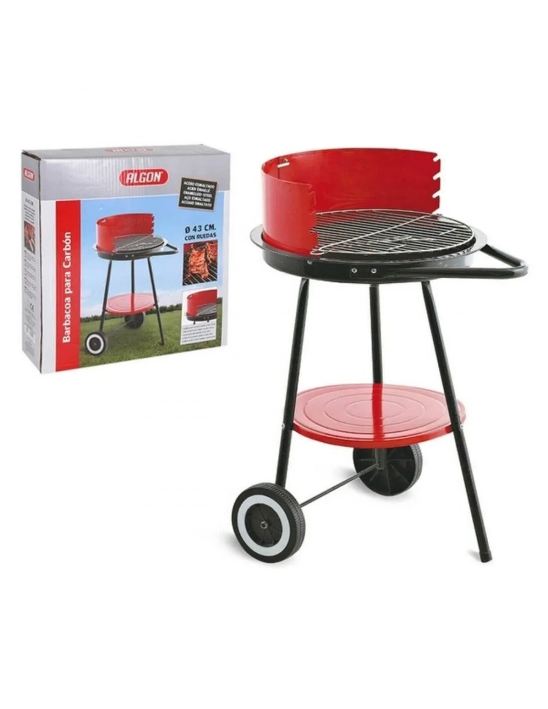 Barbecue a Carboni con Ruote Algon VEN8433774694908 54 x 45 x 71 cm