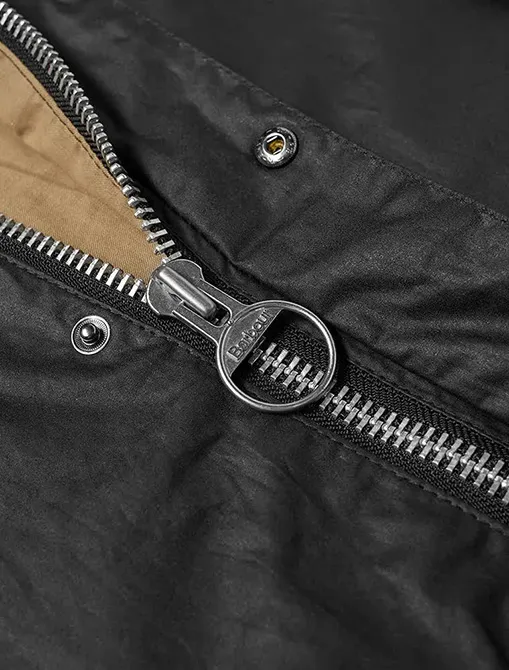 Barbour Hiking Wax Jacket Black – White Label