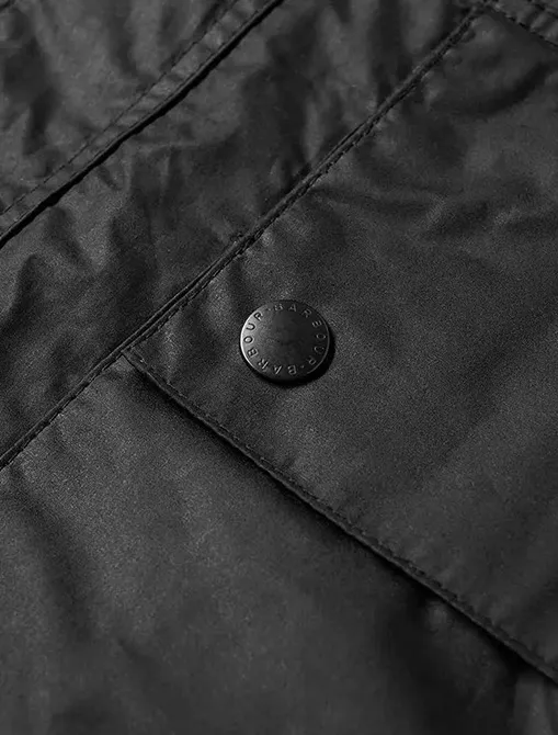 Barbour Hiking Wax Jacket Black – White Label