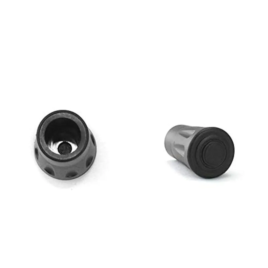 Bastoni da trekking Escursione bastone nordico canna piedi sci stampella punta scarpa alluminio Gomma protezione ricambio fibra 
