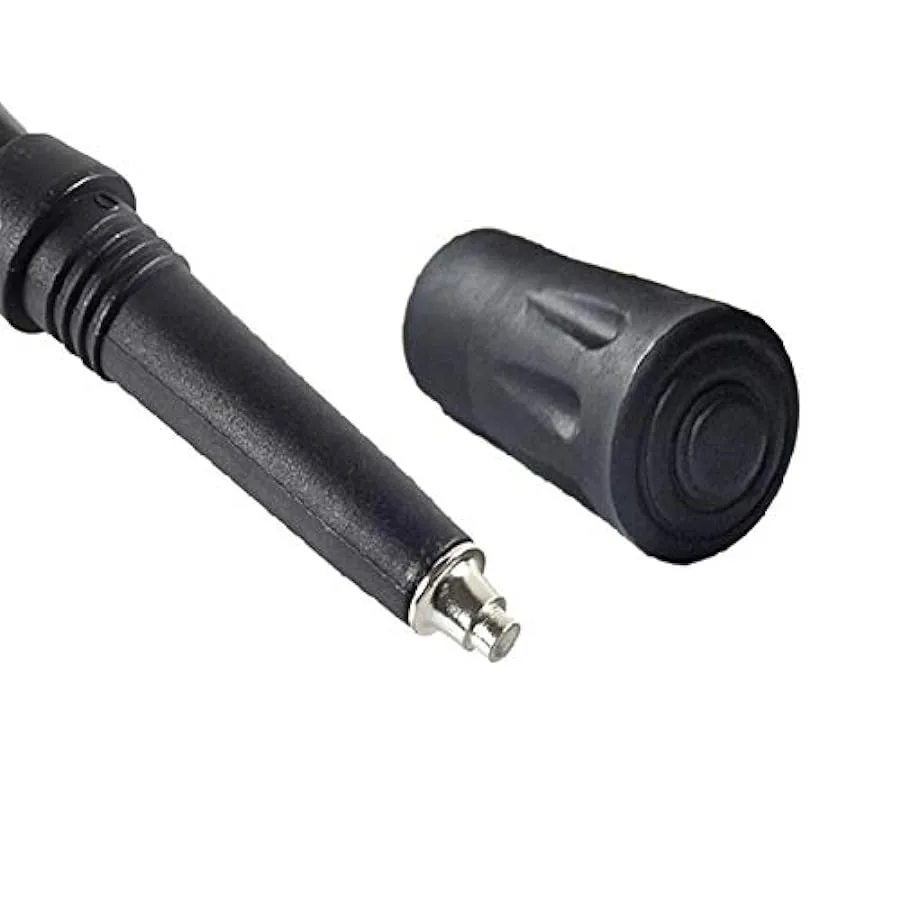 Bastoni da trekking Escursione bastone nordico canna piedi sci stampella punta scarpa alluminio Gomma protezione ricambio fibra 