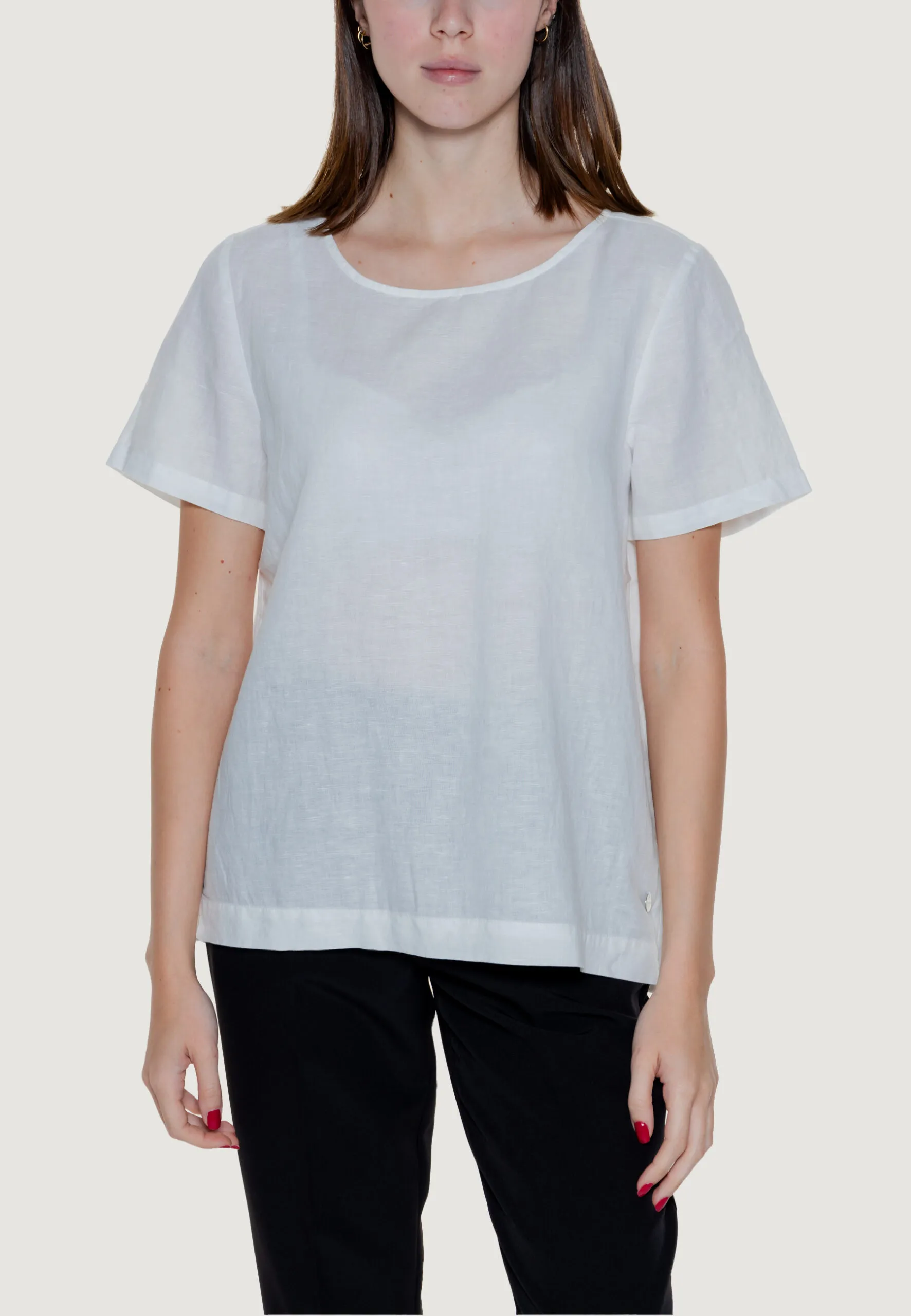 Blusa manica corta Street One  Bianco