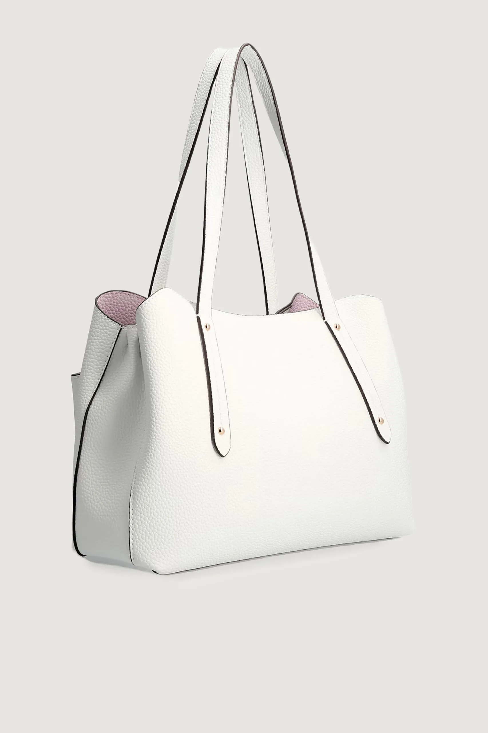 Borsa Guess eco brenton girlfriend satchel Bianco