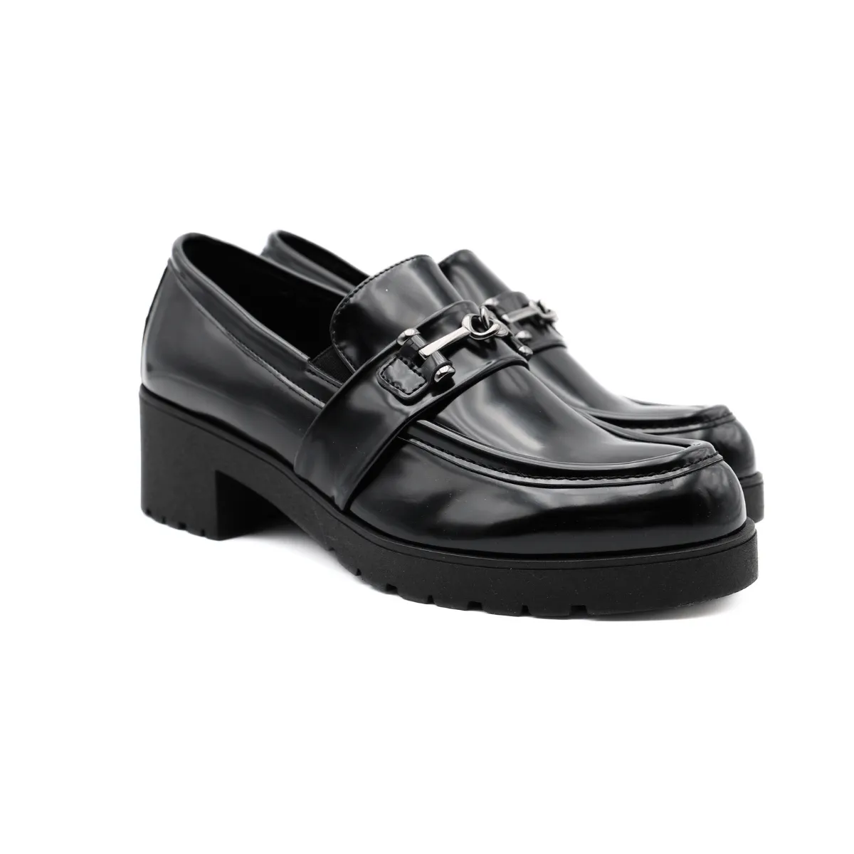 BOTTEGA LOTTI MOCASSINO TACCO 224024 NERO  