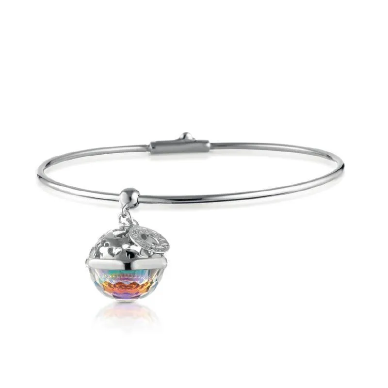 Bracciale con Chiama Angeli in Argento e Swarovski