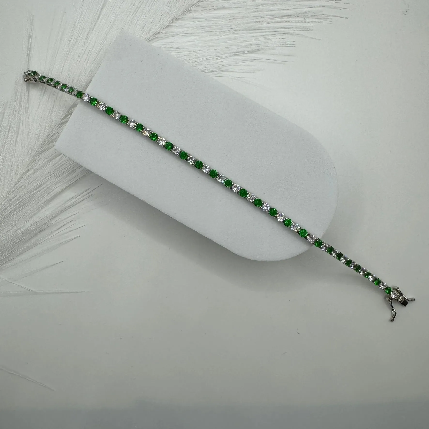 Bracciale tennis argento