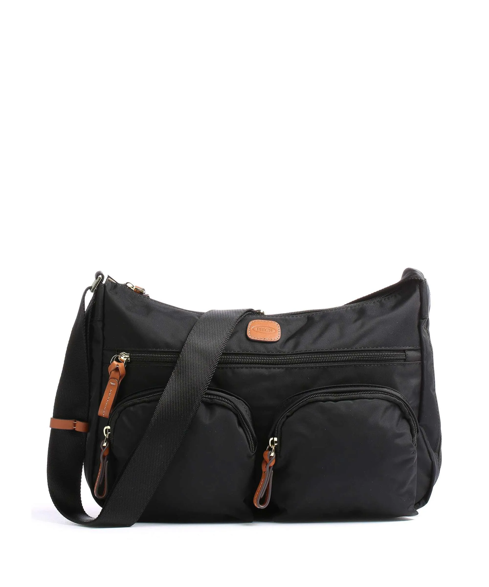 Brics X-Collection Borsa a spalla nylon riciclato nero  