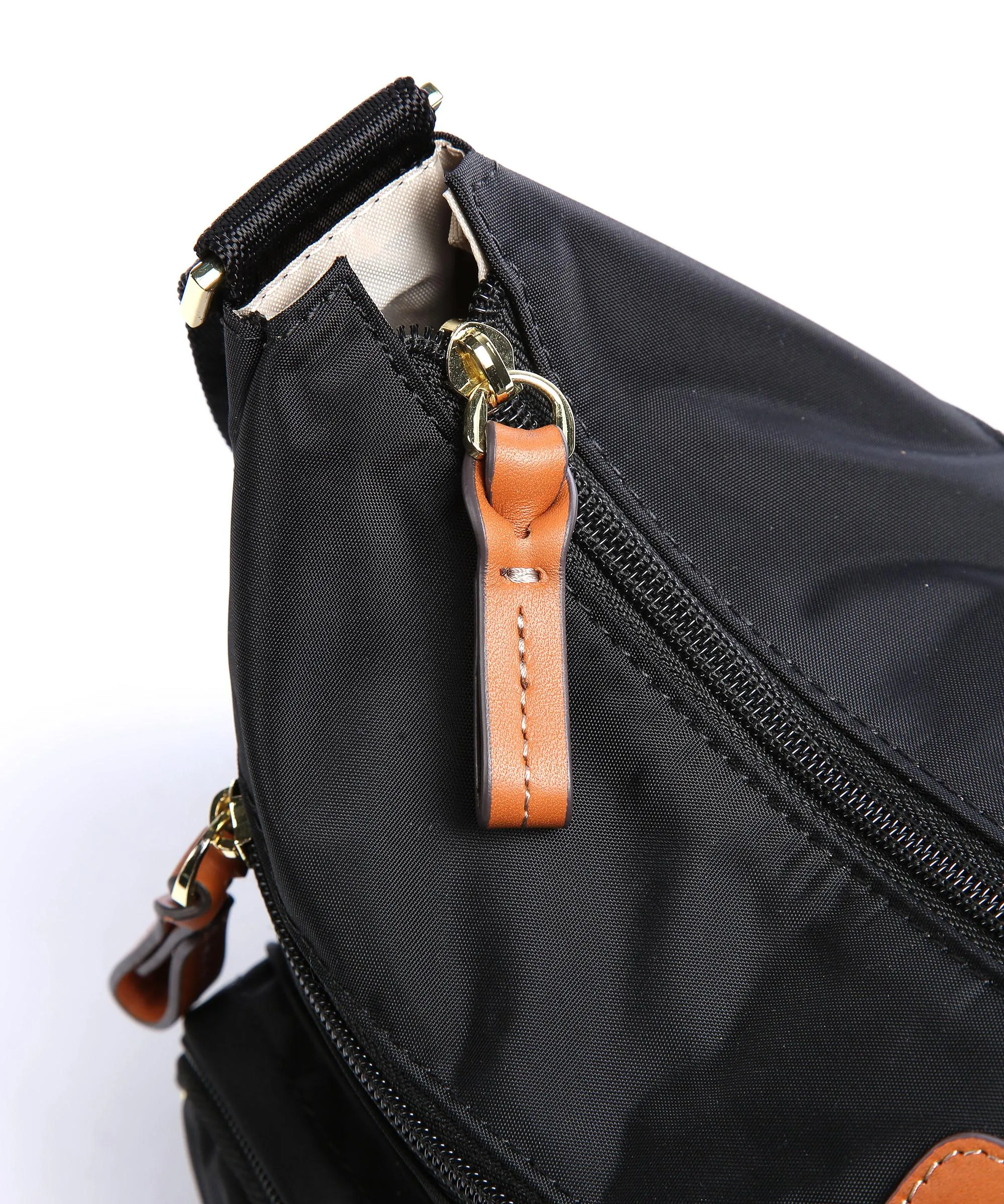  Brics X-Collection Borsa a spalla nylon riciclato nero  