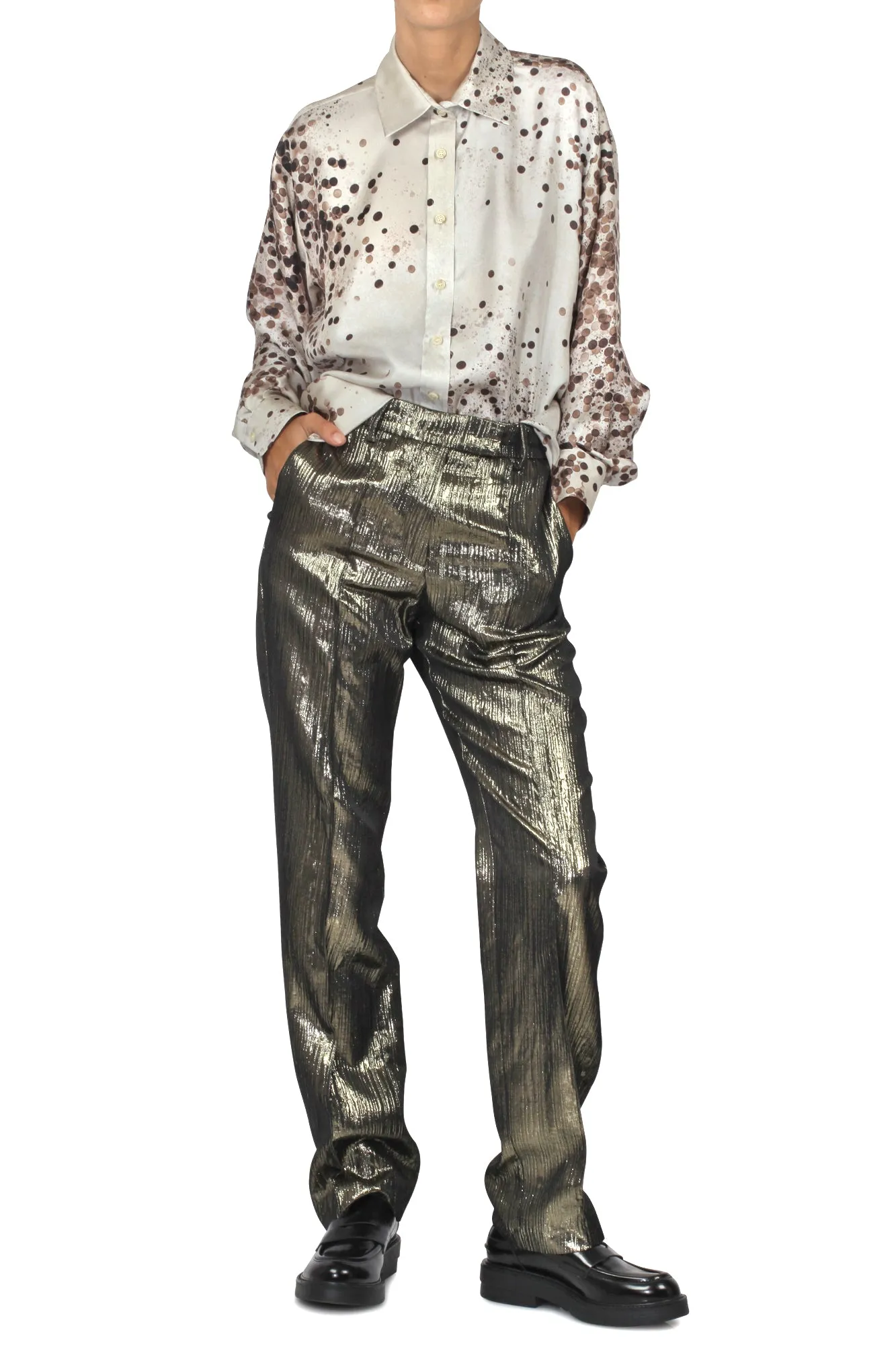 Camicia - 440200 - Fantasia Panna