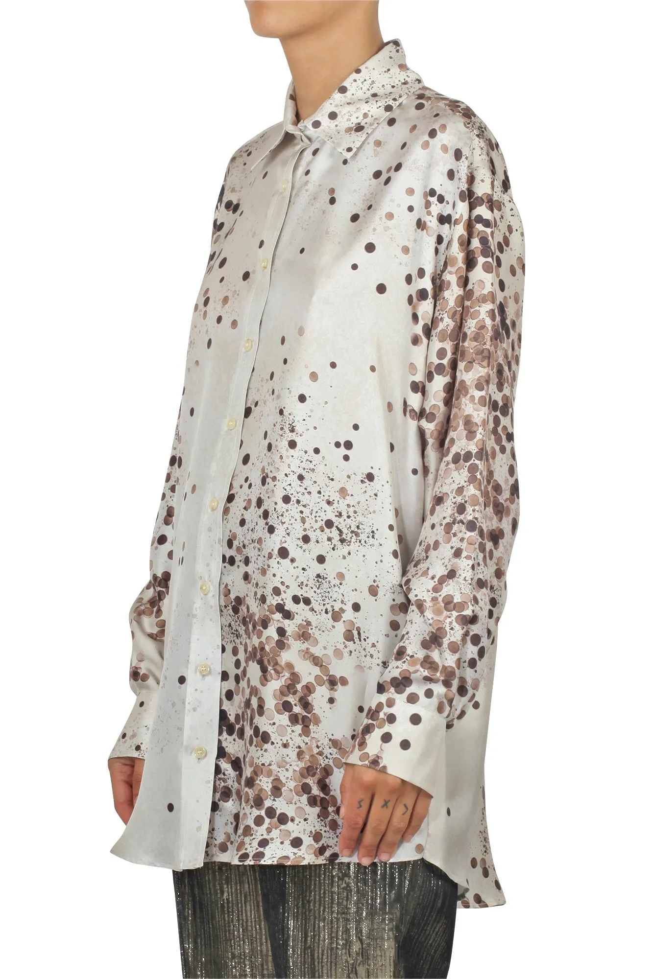 Camicia - 440200 - Fantasia Panna