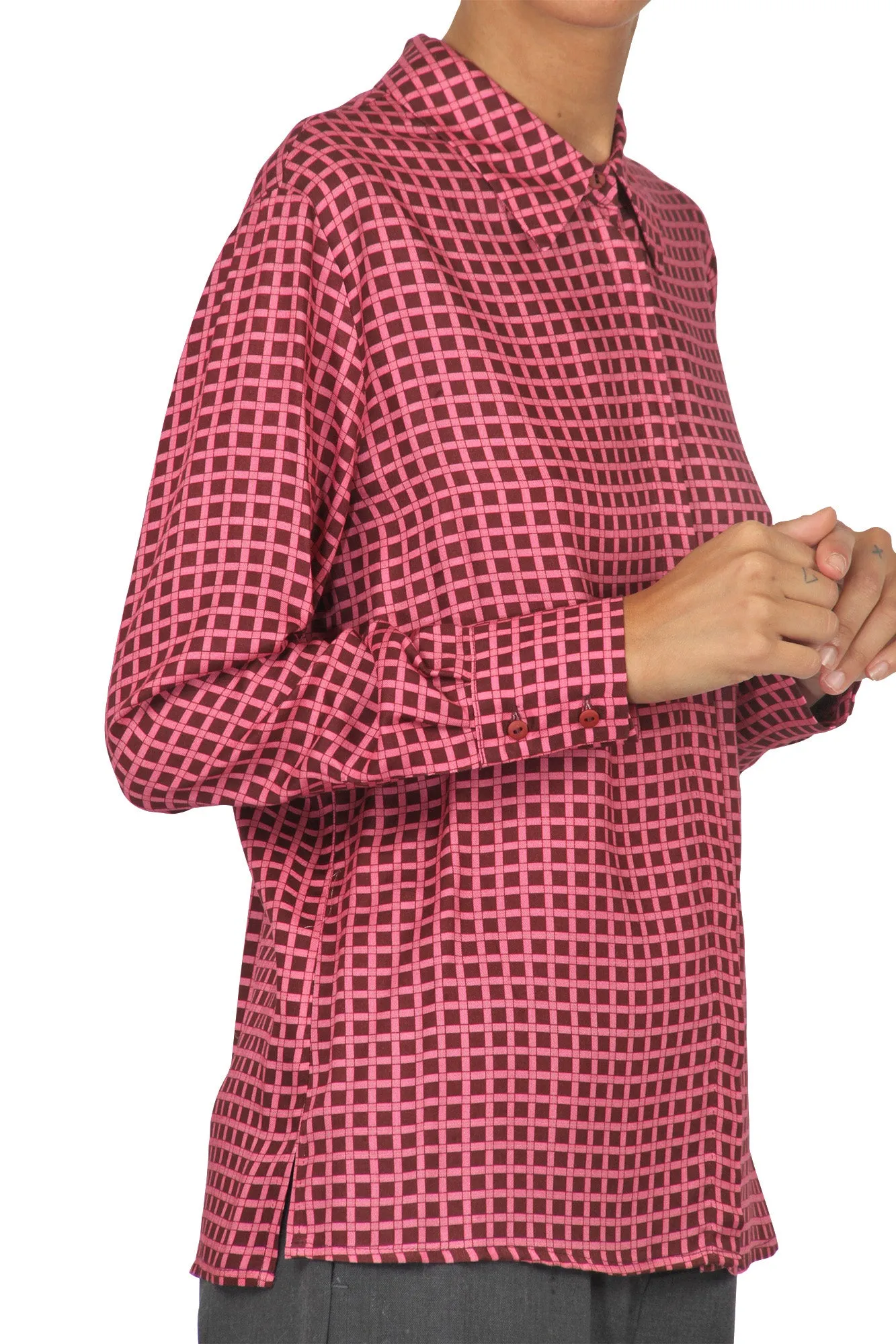 Camicia - 440663 - Rosa/Bordeaux