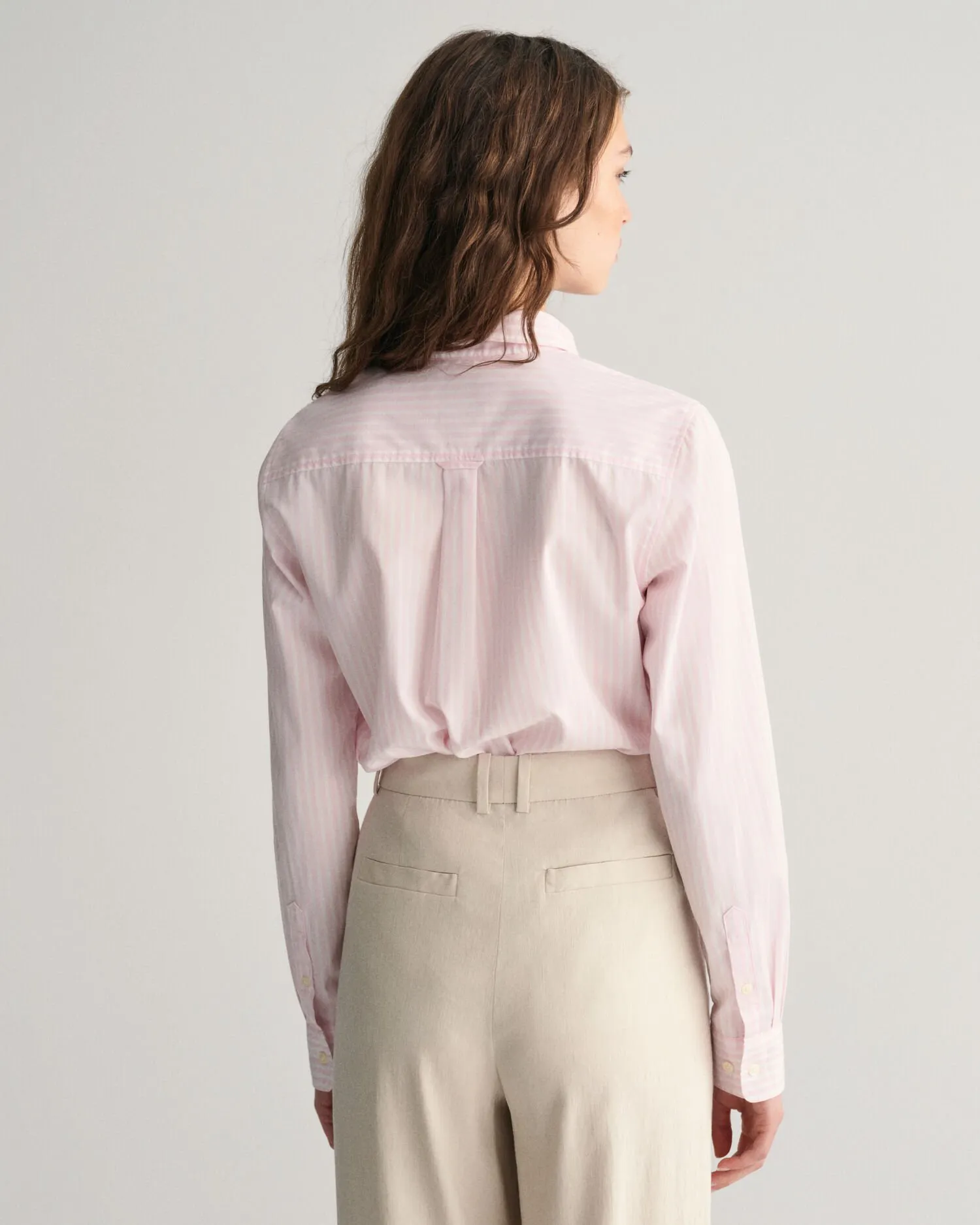 Camicia classica in popeline a righe regular fit    