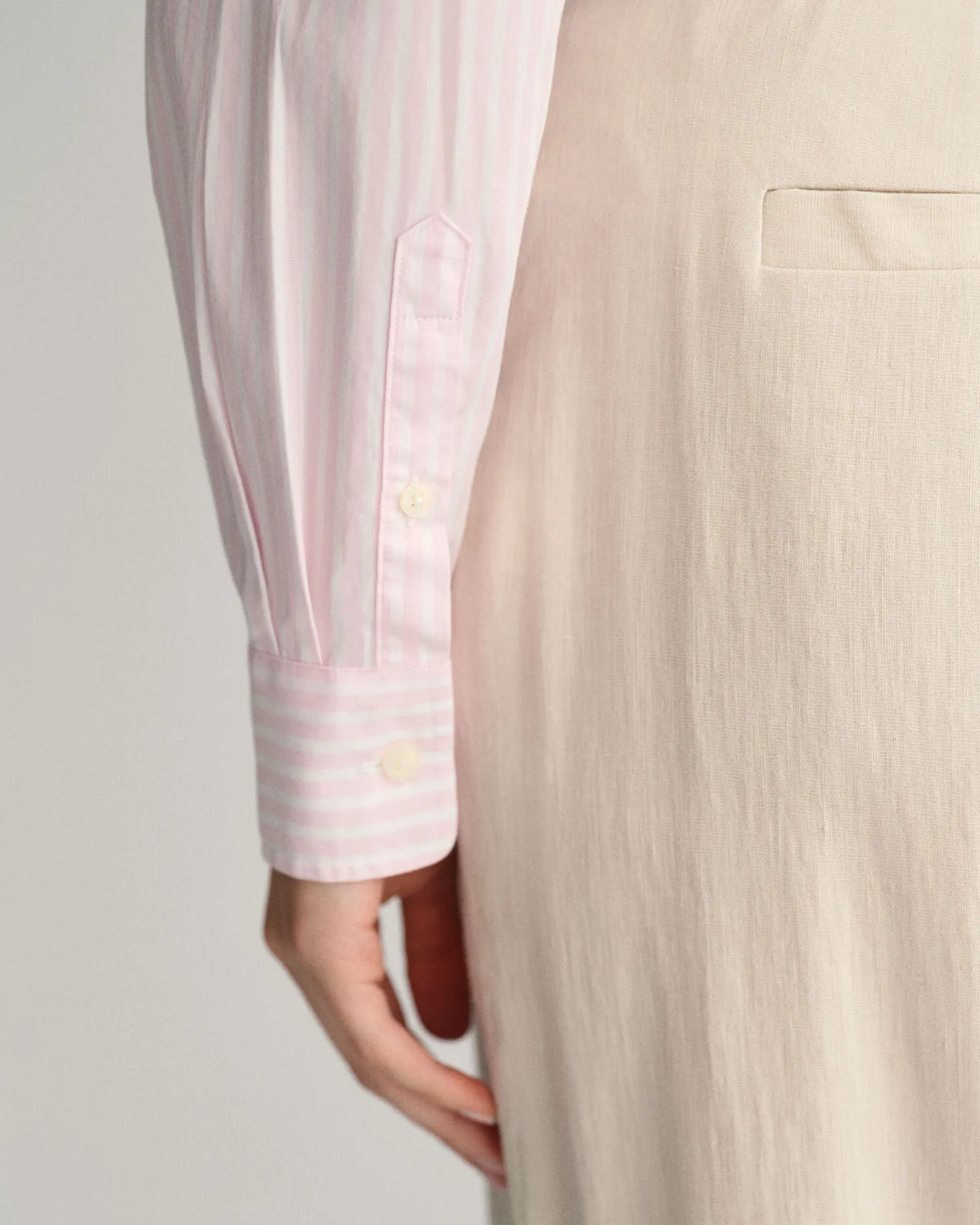 Camicia classica in popeline a righe regular fit    