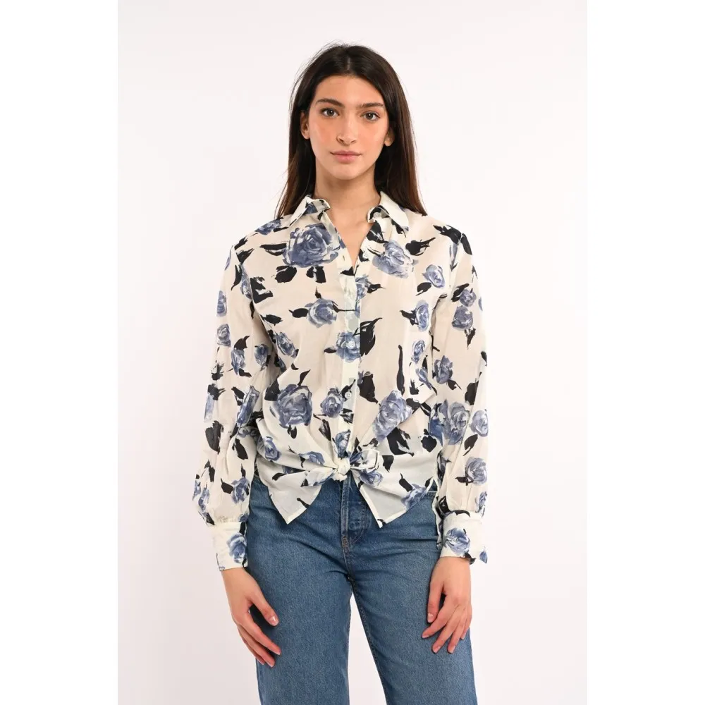 Camicia donna fantasia floreale