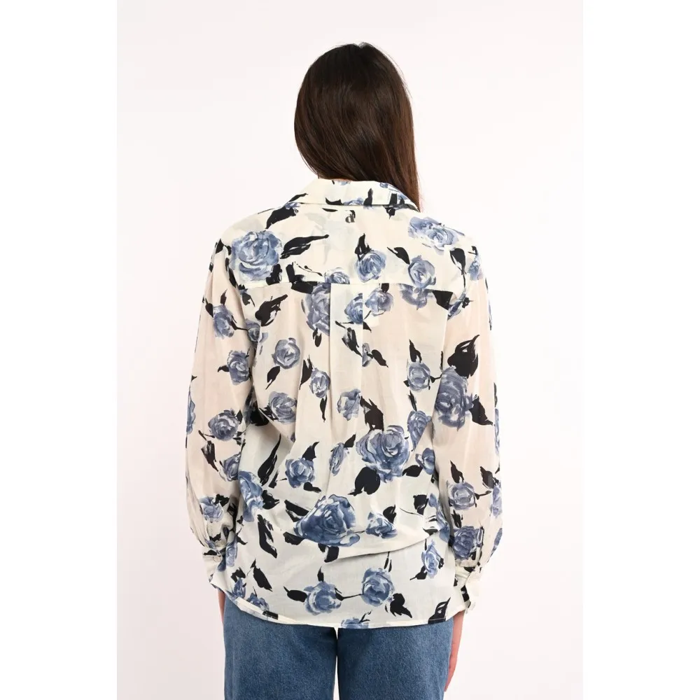 Camicia donna fantasia floreale