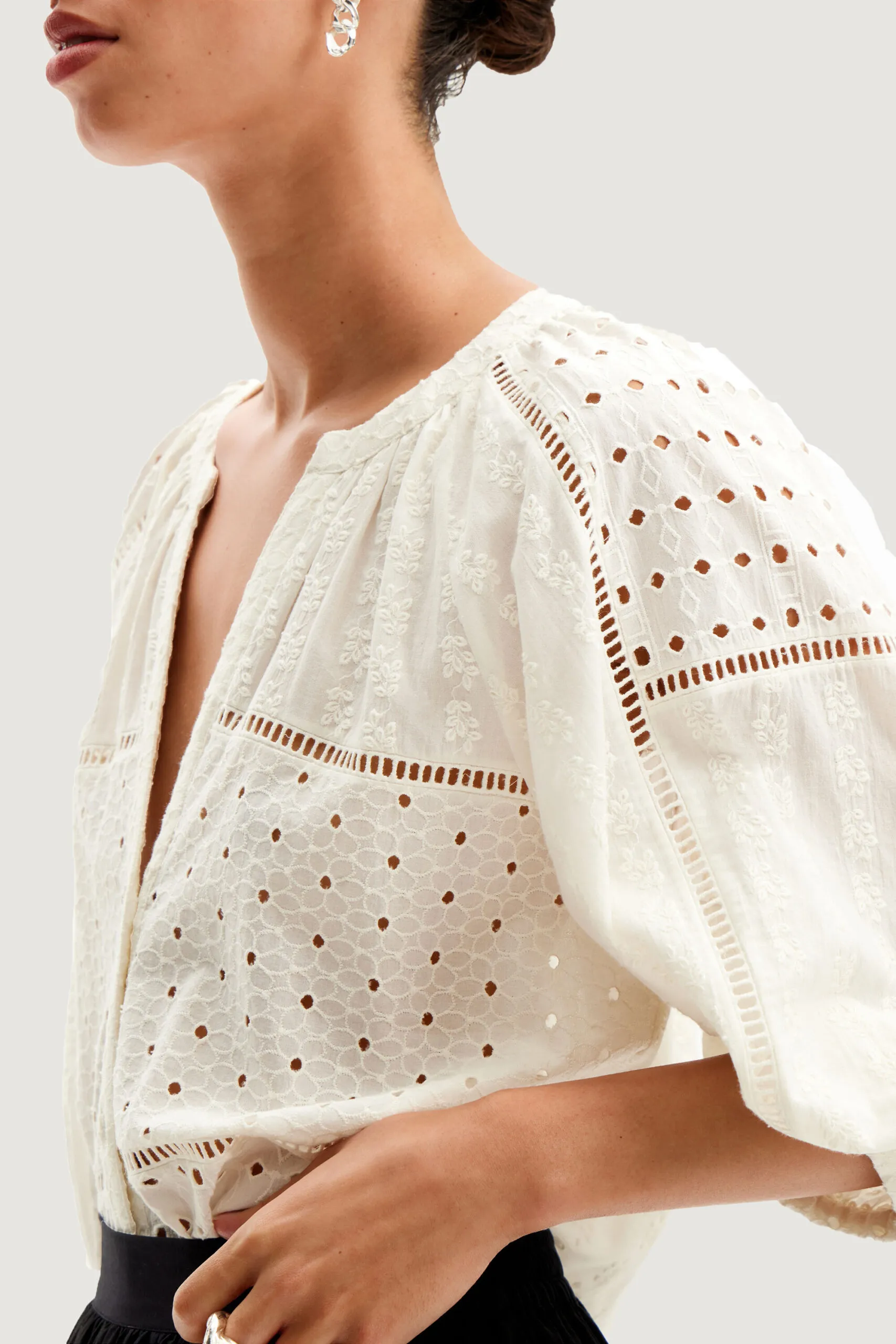 Camicia manica lunga Desigual JULIETA Bianco