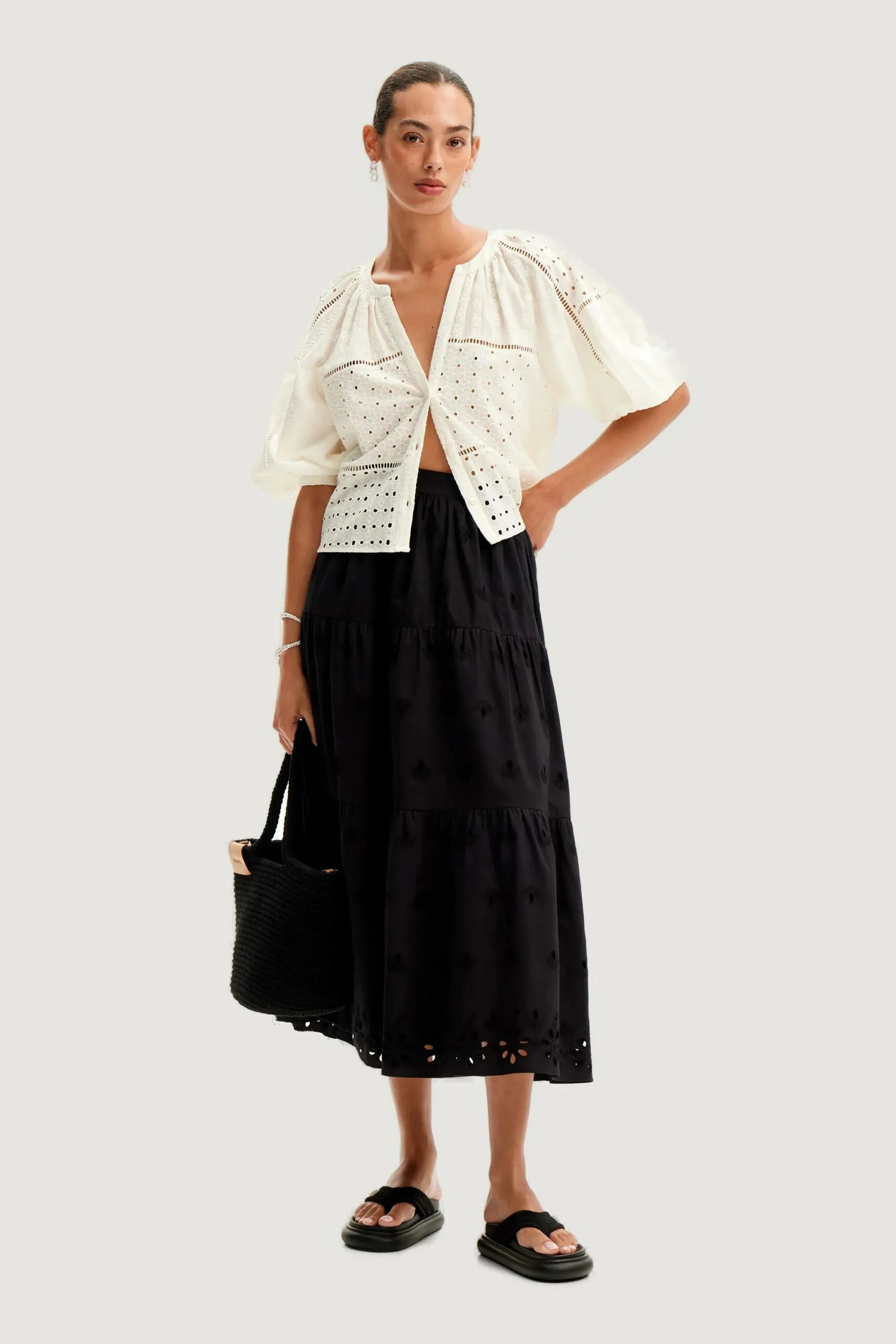 Camicia manica lunga Desigual JULIETA Bianco