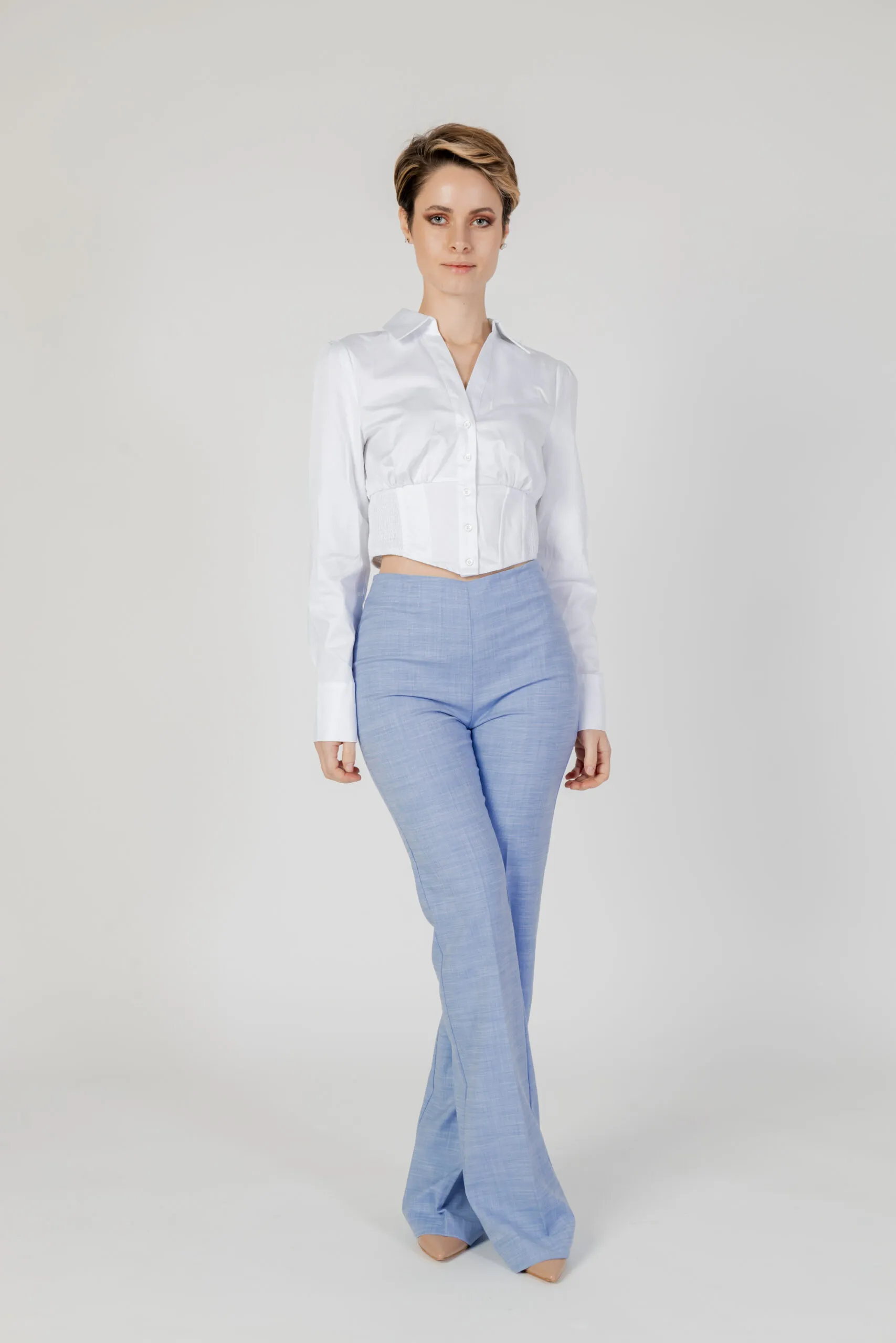 Camicia manica lunga Guess LS OLIVIA CORSET Bianco