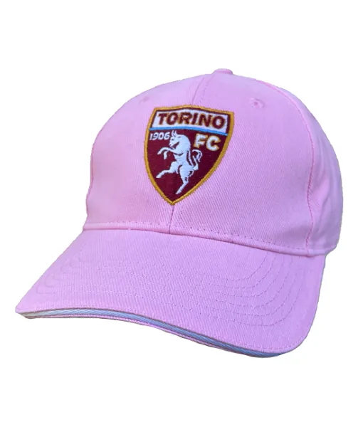 CAPPELLO TORINO UFFICIALE in COTONE DONNA RAGAZZA ROSA