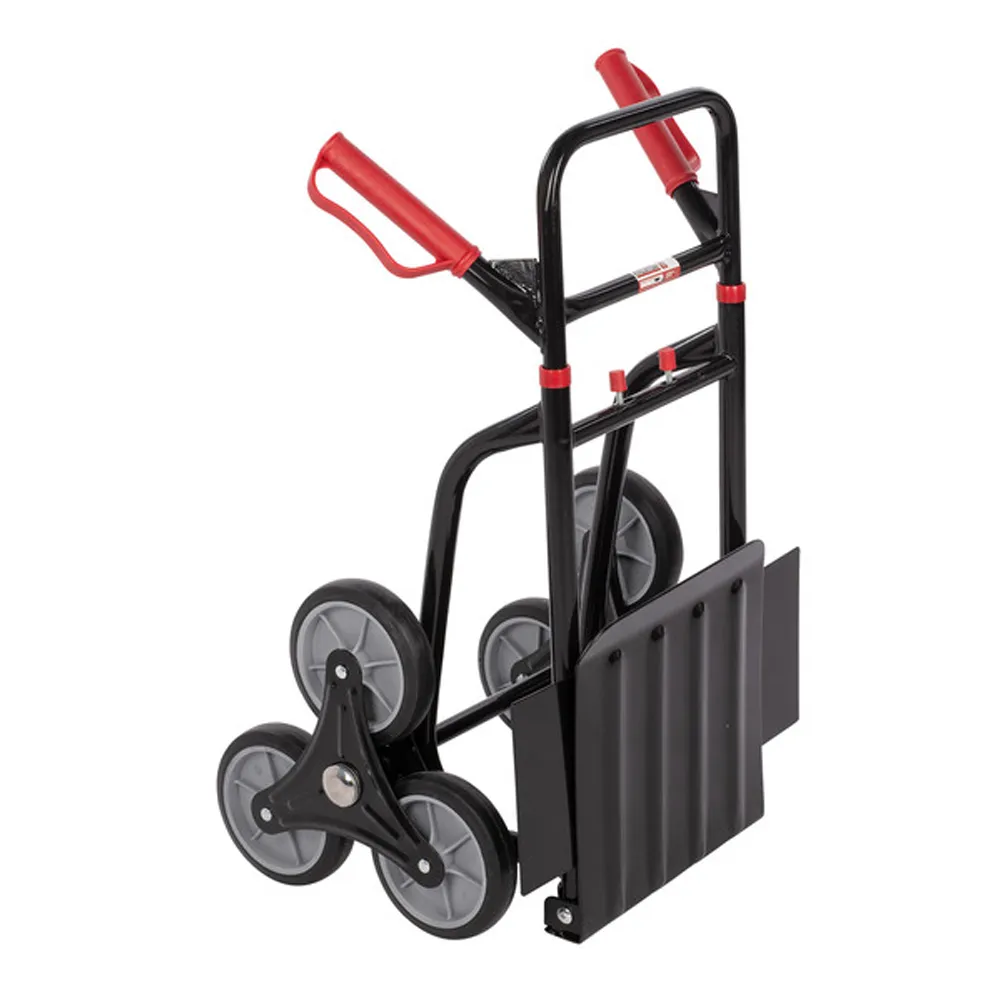 CARRELLO SCALE 6 RUOTE TRASPORTO PACCHI 120Kg PORTAPACCHI MANUALE KREATOR 