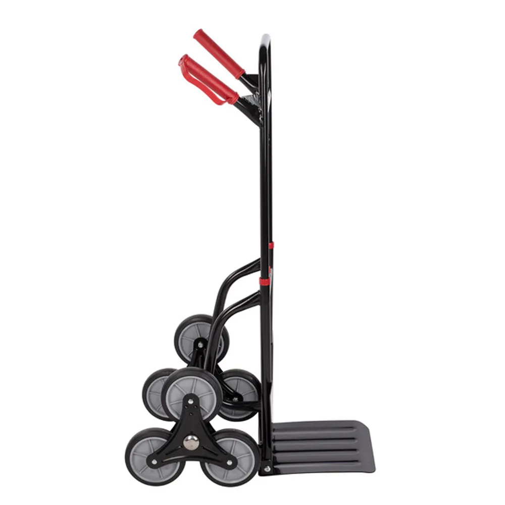 CARRELLO SCALE 6 RUOTE TRASPORTO PACCHI 120Kg PORTAPACCHI MANUALE KREATOR 