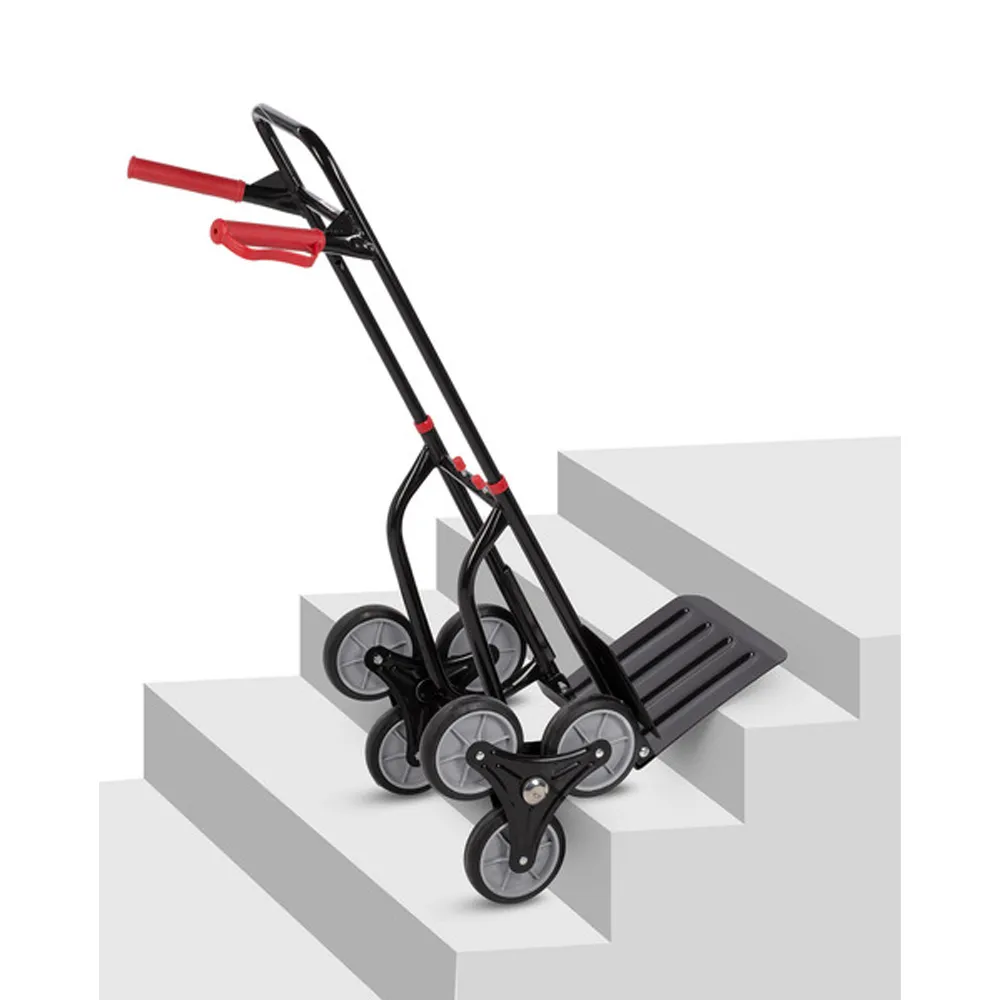 CARRELLO SCALE 6 RUOTE TRASPORTO PACCHI 120Kg PORTAPACCHI MANUALE KREATOR 