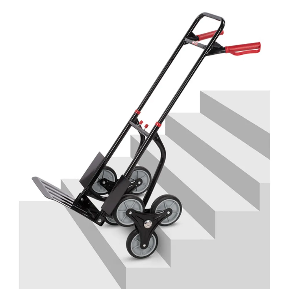 CARRELLO SCALE 6 RUOTE TRASPORTO PACCHI 120Kg PORTAPACCHI MANUALE KREATOR 