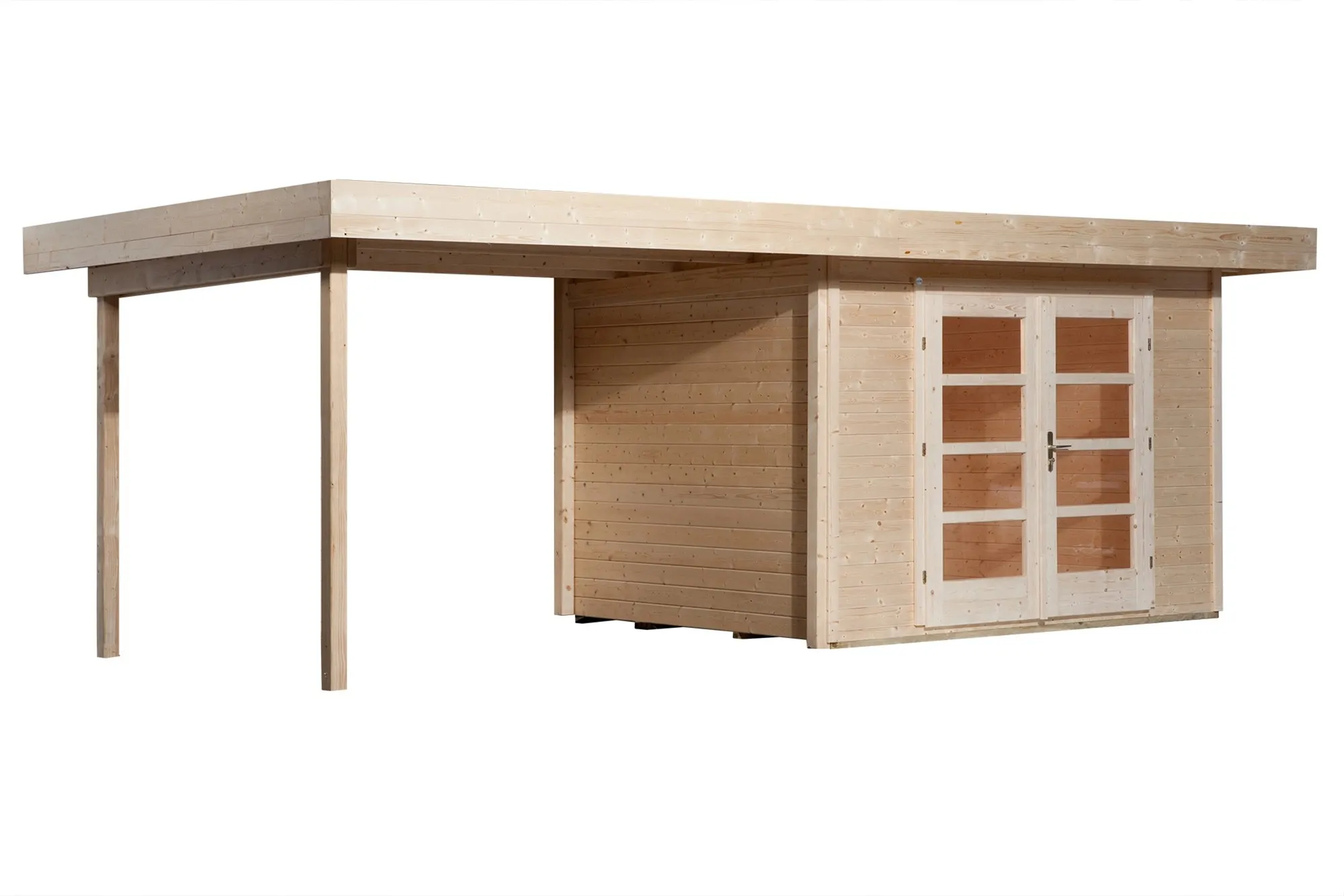 Casetta da giardino in legno Weka 126 B 1 naturale 590x241 cm