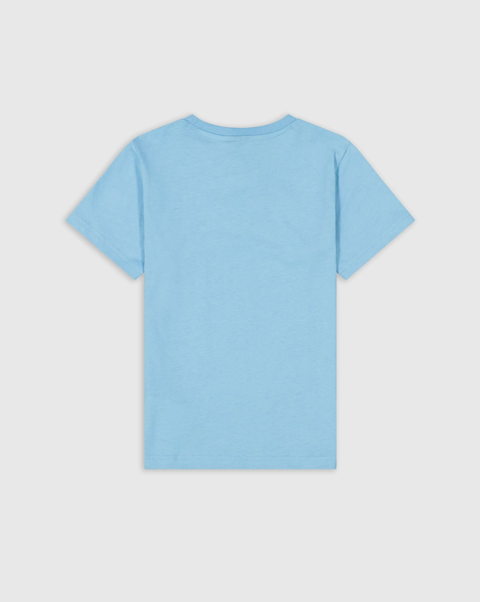 Champion T-shirt In Cotone Con Logo College Blu Bambino