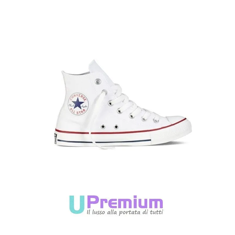 Converse All Star Chuck Taylor Classiche Bianche Alte M7650