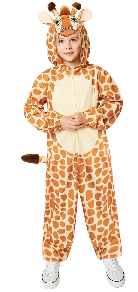 Costume da bambina con tuta da giraffa