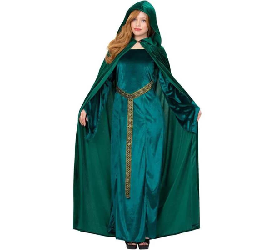 Costume o mantello deluxe verde smeraldo per adulti