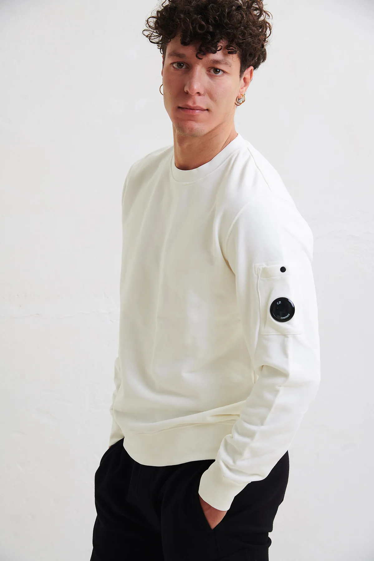 C.P. COMPANY Maglia girocollo a costa inglese