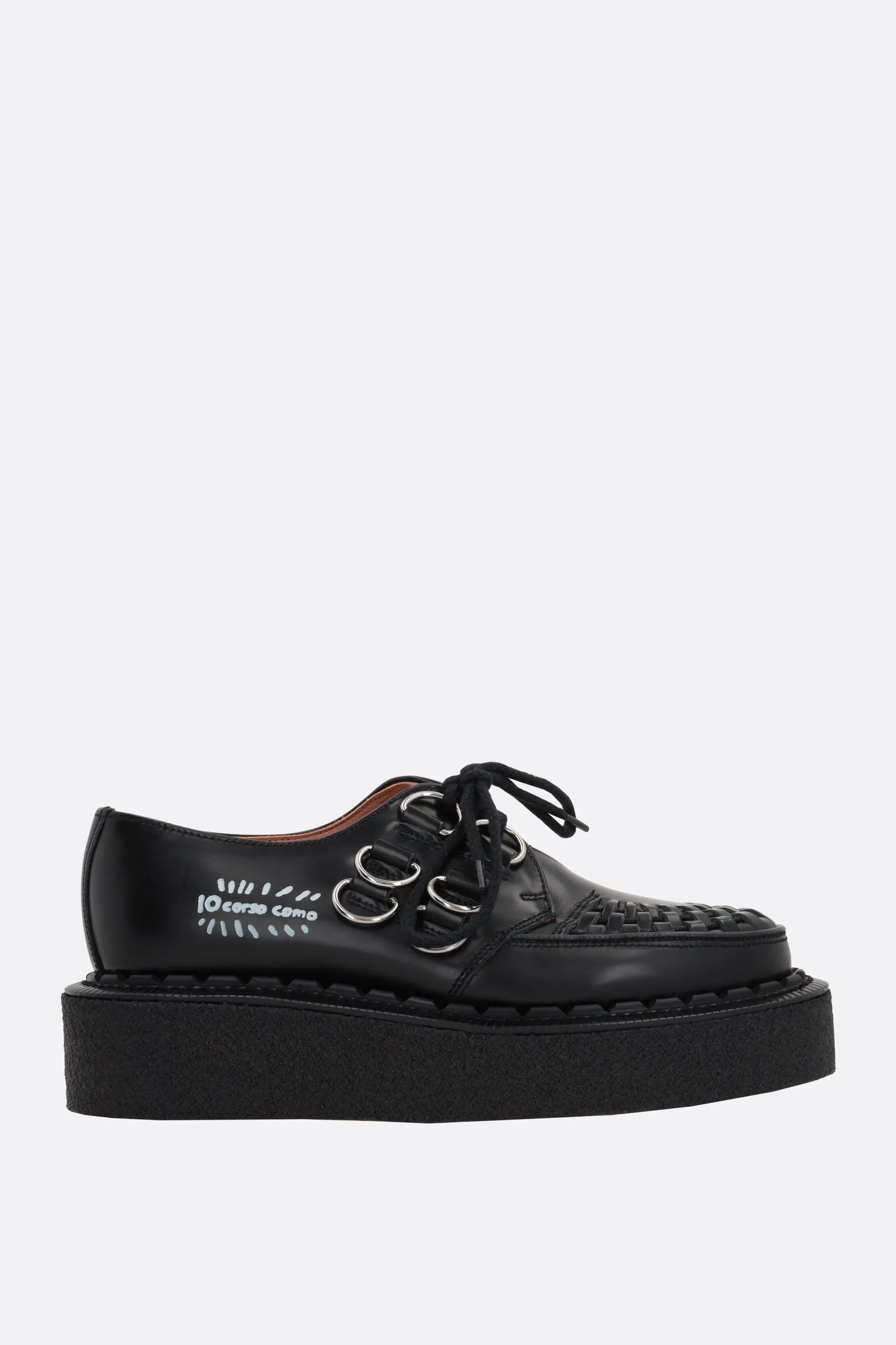  creeper Gibson in pelle lucida  