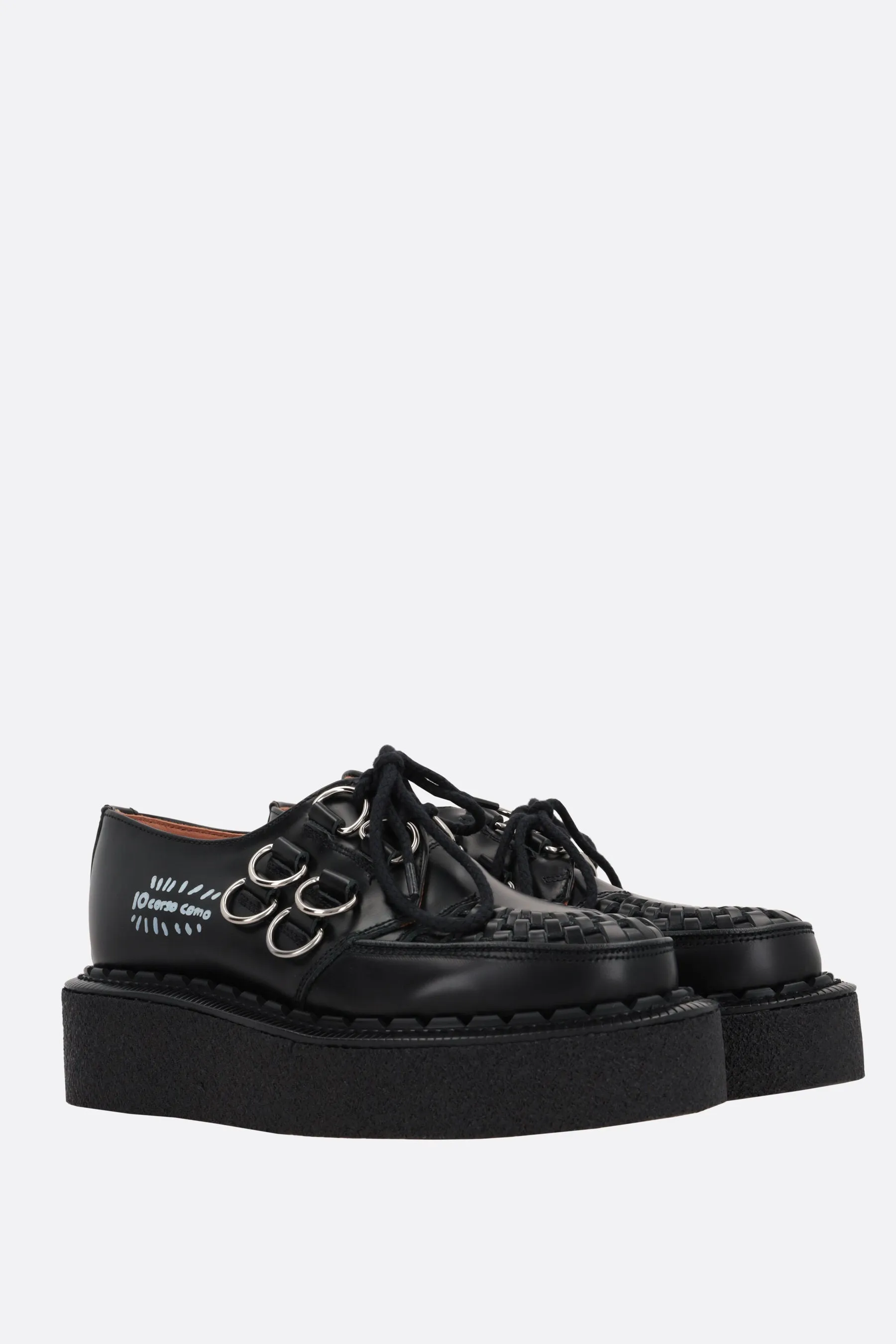  creeper Gibson in pelle lucida  