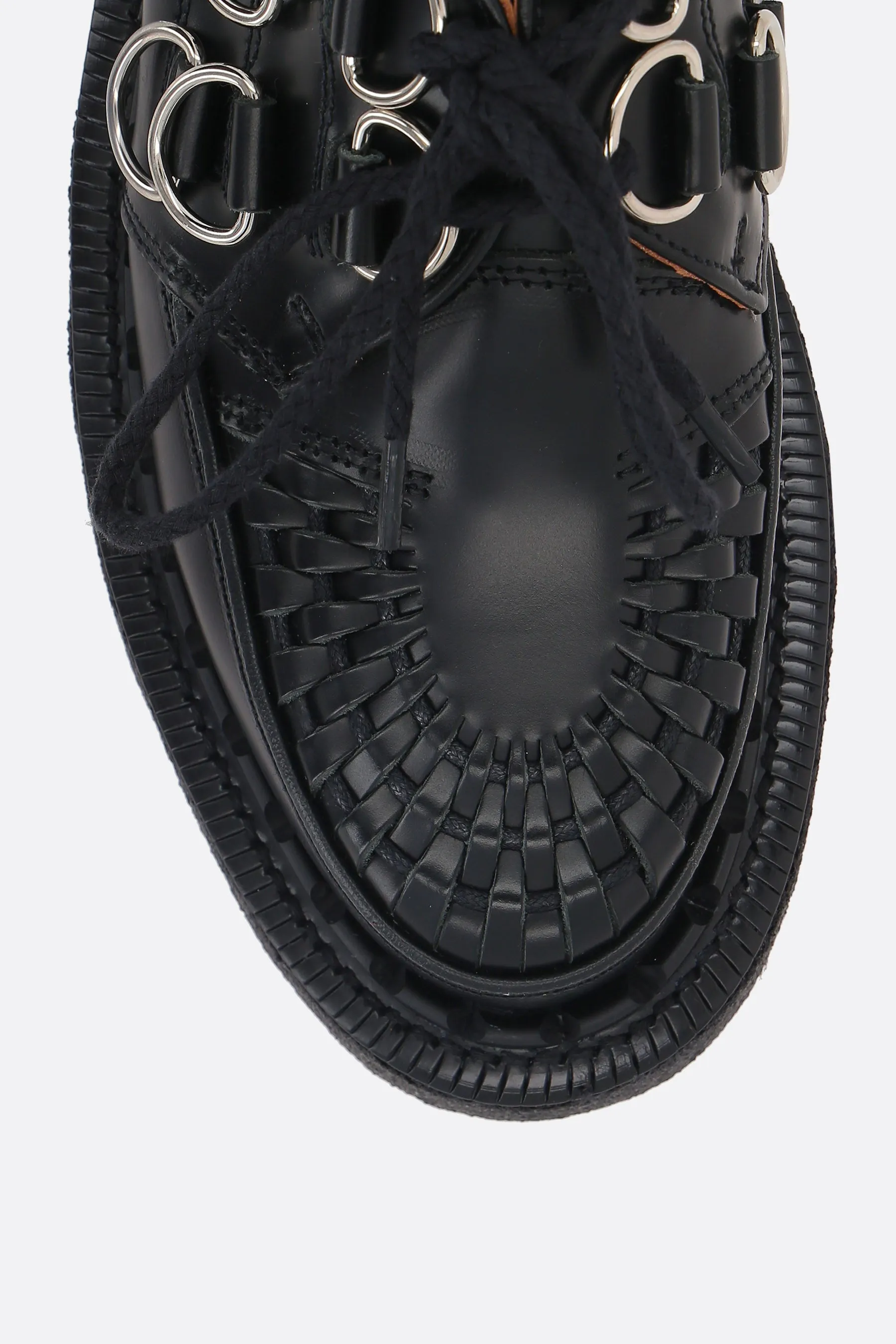 creeper Gibson in pelle lucida  