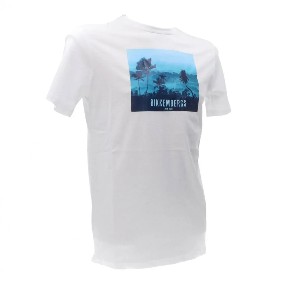 CREW NECK T-SHIRT Bianco Azzurro